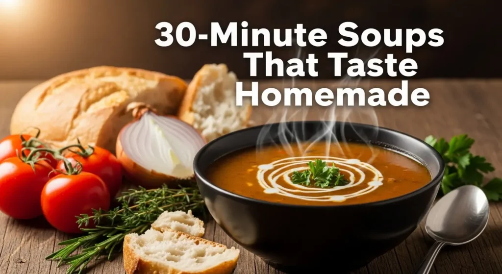 30-Minute Soup Recipes That Taste Like Homemade