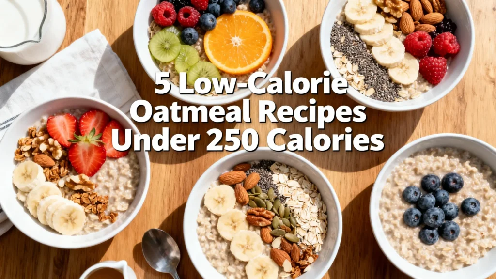 5 Low-Calorie Oatmeal Breakfast Recipes Under 250 Calories