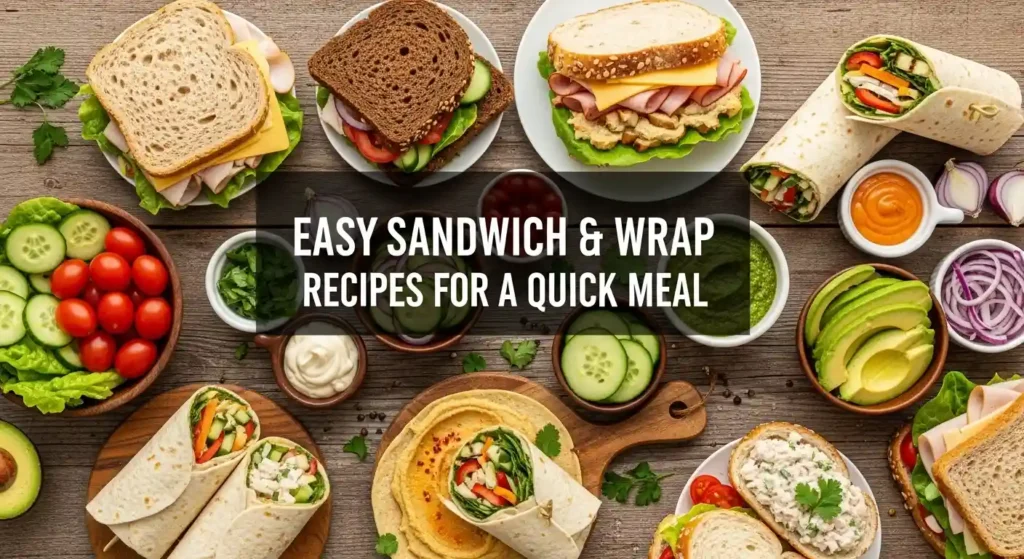 Easy Sandwich and Wrap Recipes for a Quick Meal