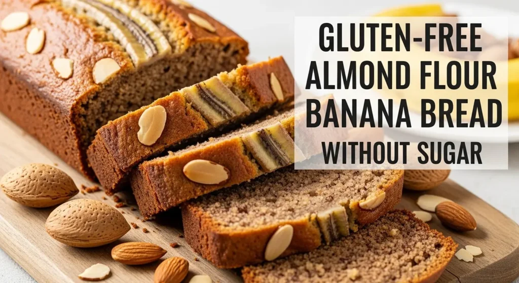 Gluten-Free Almond Flour Banana Bread Without Sugar