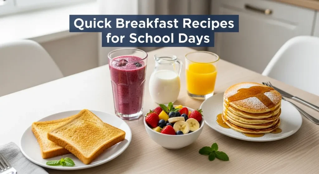 Quick Breakfast Recipes for School Days