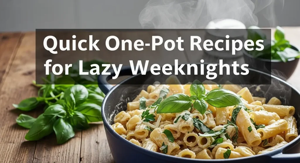 Quick One-Pot Recipes for Lazy Weeknights