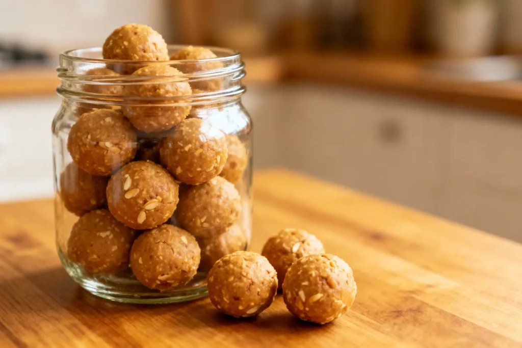 Simple 3-Ingredient Peanut Butter Energy Balls Simple 3-Ingredient Peanut Butter Energy Balls