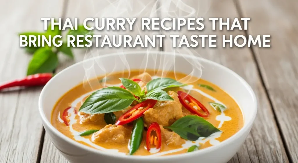 Thai Curry Recipes That Bring Restaurant Taste Home