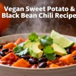 Vegan Sweet Potato and Black Bean Chili for Dinner