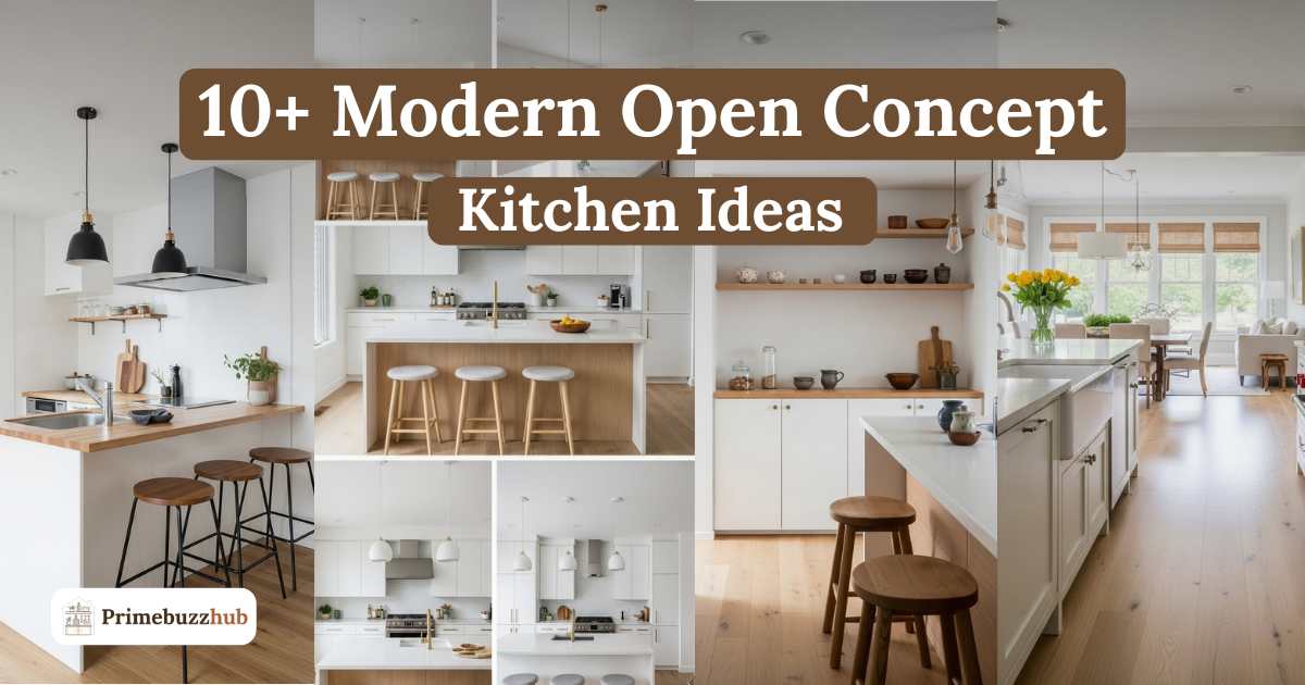 10+ Modern Open Concept Kitchen Ideas for Small Homes and Open Living Spaces