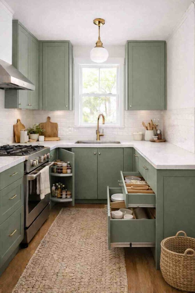 Green Kitchen Cabinet Ideas