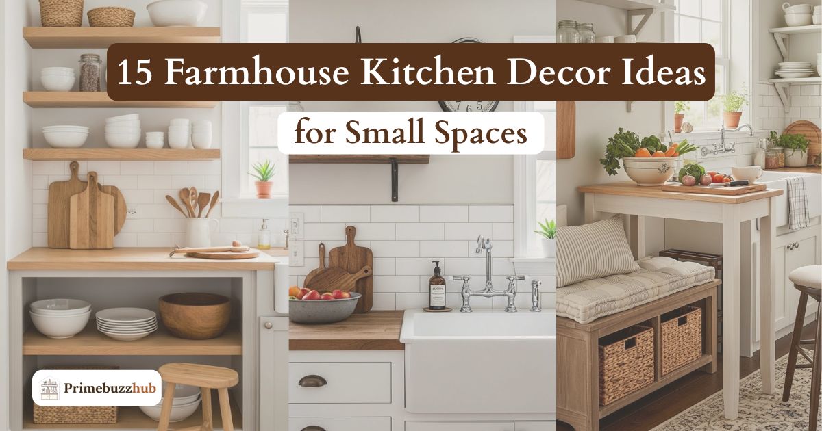 15 Farmhouse Kitchen Decor Ideas for Small Spaces, Budget Friendly Cozy Homes
