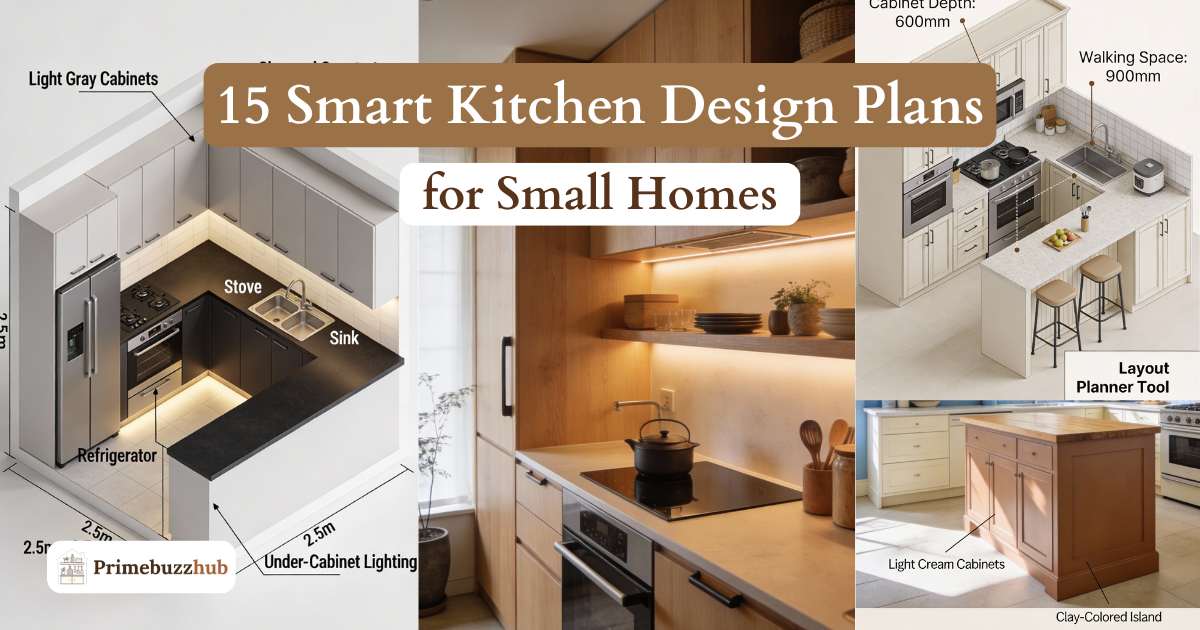 15 Smart Kitchen Design Plans for Small Homes, Apartments, and Open Layouts