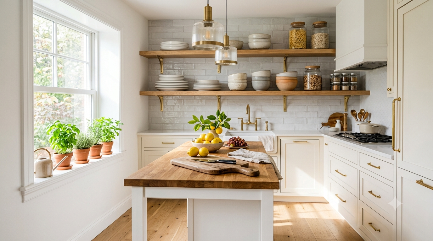 Open Shelving in the Kitchen